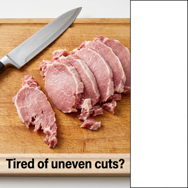 Oina™ Perfect Meat Slicer – Even Slices in Seconds (No Knife Skills Needed)