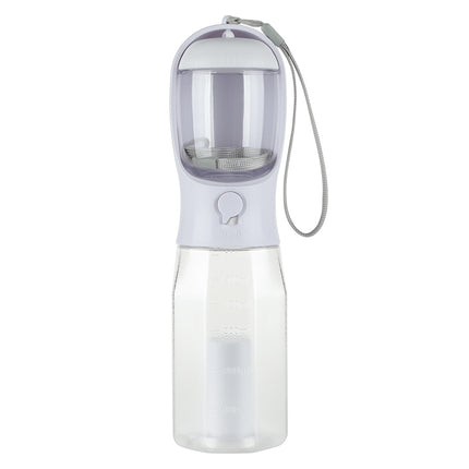 3-in-1 Dog Water Bottle – Portable Travel Bottle with Treat & Waste Bag Holder