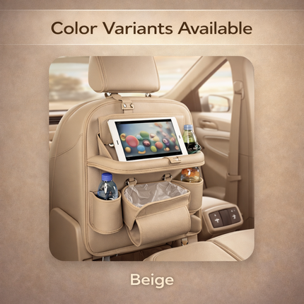 Oina™ Car Seat Organizer Pro – Foldable Tray, Tablet Holder & Storage System